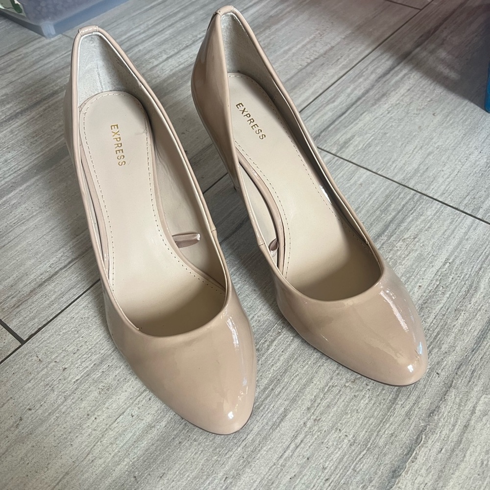 Express Nude Heels Size 10